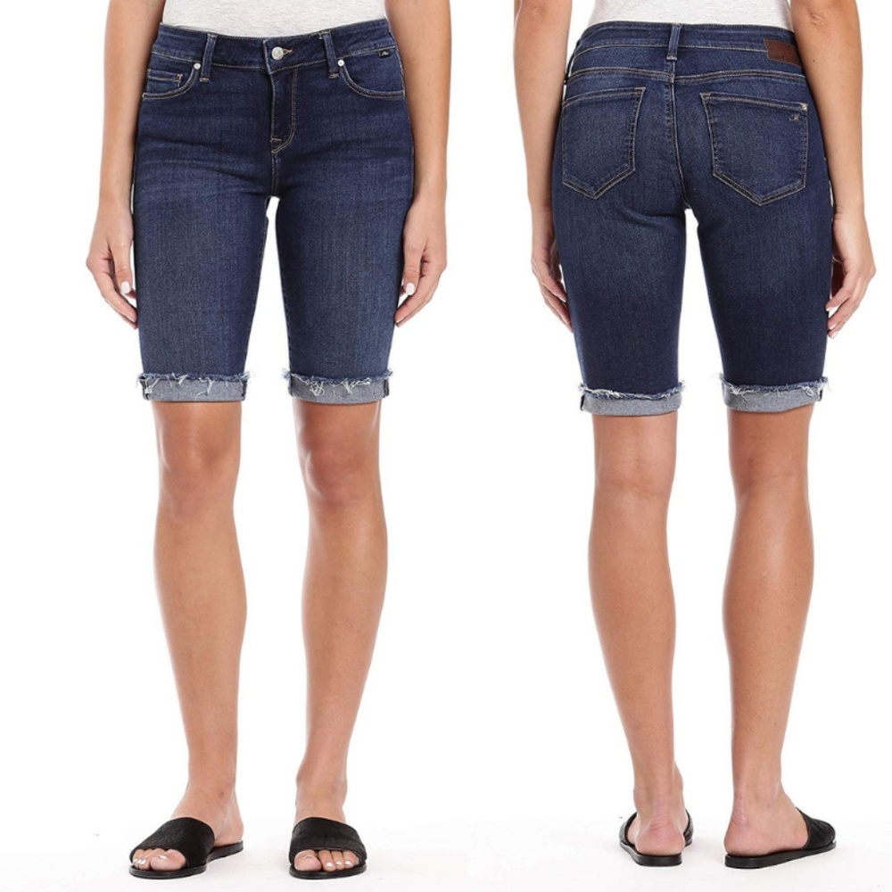 NWT Mavi Jeans Karly Bermuda Shorts Tribeca Dark